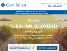 Tablet Screenshot of gorijulianlaw.com